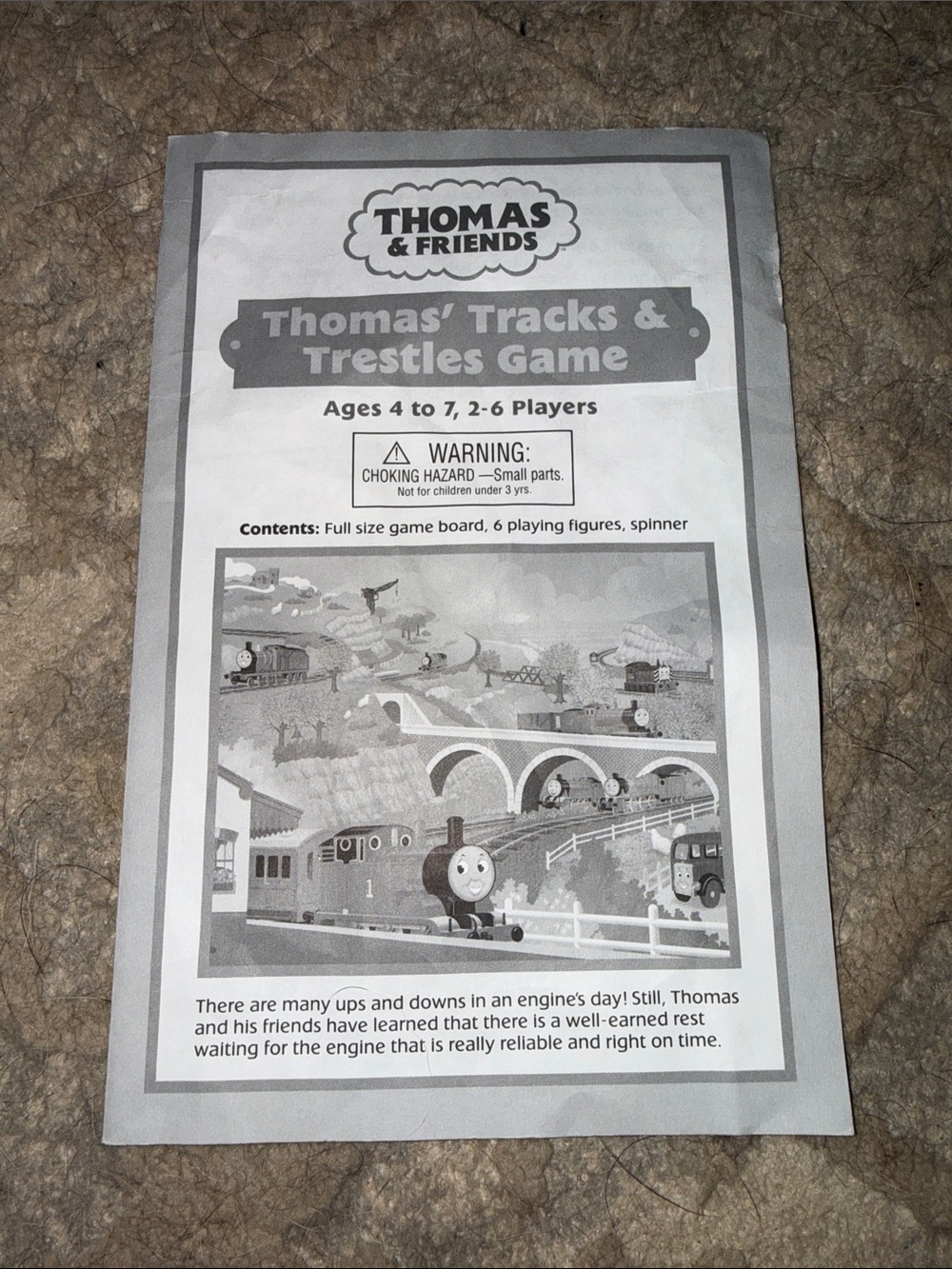Thomas & Friends Bright Green Train Tracks & Spinner Board Game 2003 - Picture 8 of 13